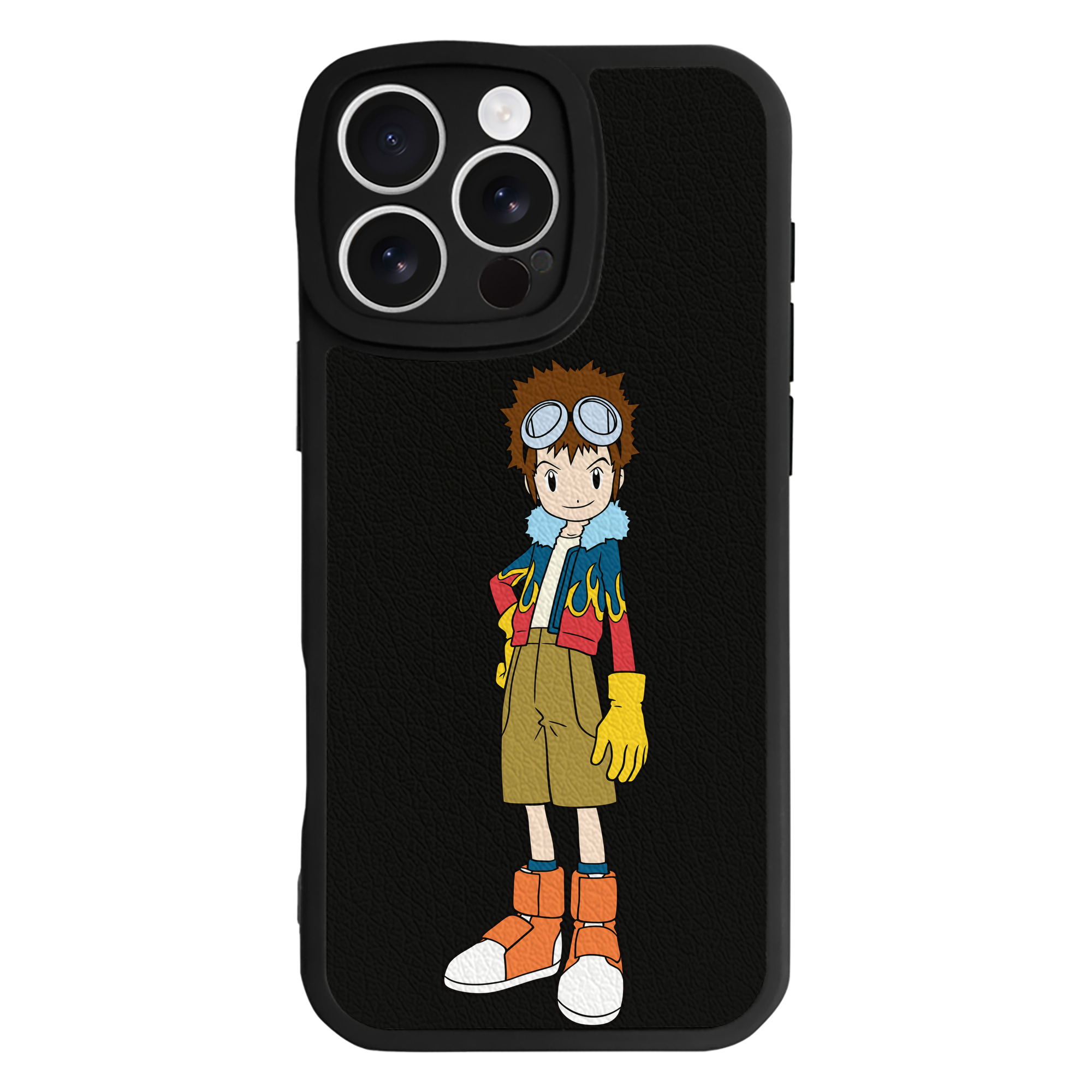 （画像用） Digimon デジタルモンスター/デジモン 【iPhone 16シリーズ対応】シリコンスマホケース（レザー調） 材質：シリコン